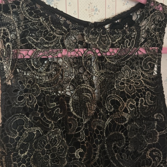 Black with gold bisou bisou dress - Picture 2 of 4